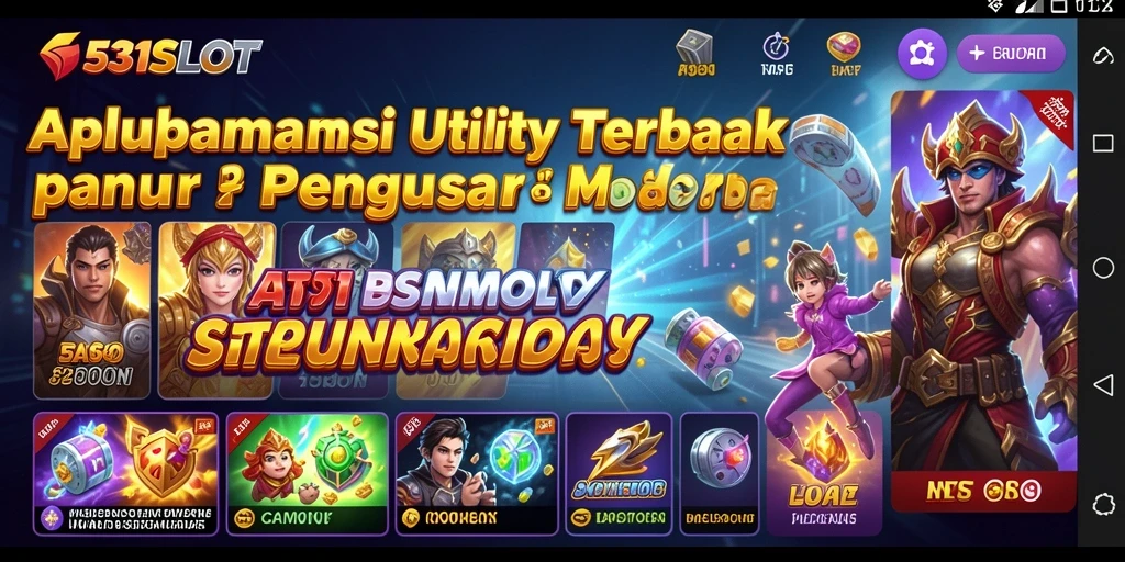 Screenshot utama menunjukkan antarmuka aplikasi Utility yang user-friendly.