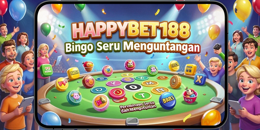 Tampilan menarik dari gameplay Bingo di HAPPYBET188.