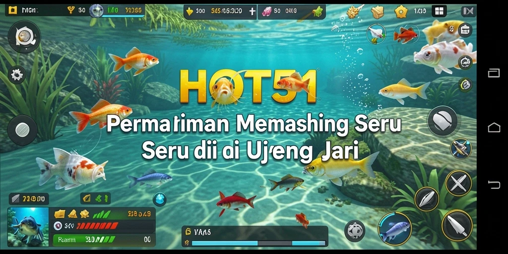 Gameplay HOT51 menampilkan momen memancing yang menegangkan dan menyenangkan.