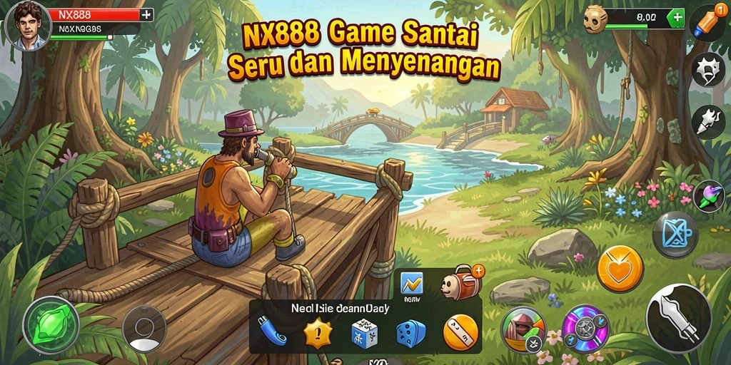 Tampilan gameplay NX888 yang seru dan penuh warna.