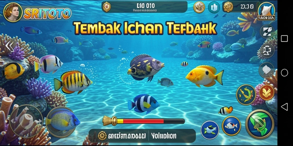Tampilan gameplay SRITOTO yang penuh aksi Tembak Ikan.